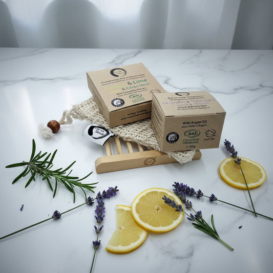 Gift Set DUO - Organic Solid Shampoo & Organic Solid Soap plus accessories - MADE TO ORDER-1