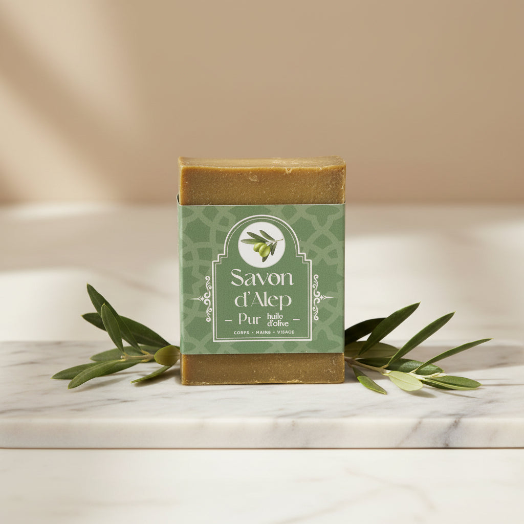Savon Alep pur à l'huile d'olive 200g-0