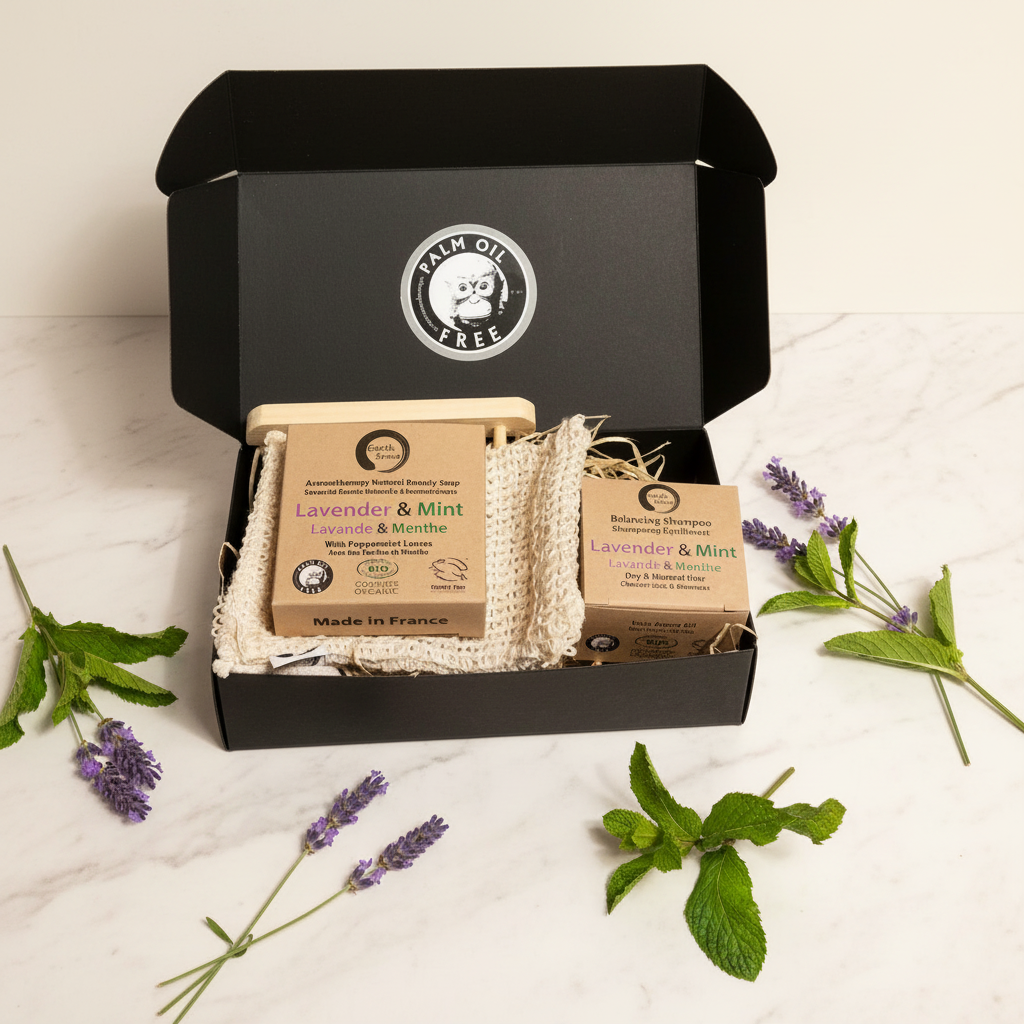 Gift Set DUO - Organic Solid Shampoo & Organic Solid Soap plus accessories - MADE TO ORDER-0