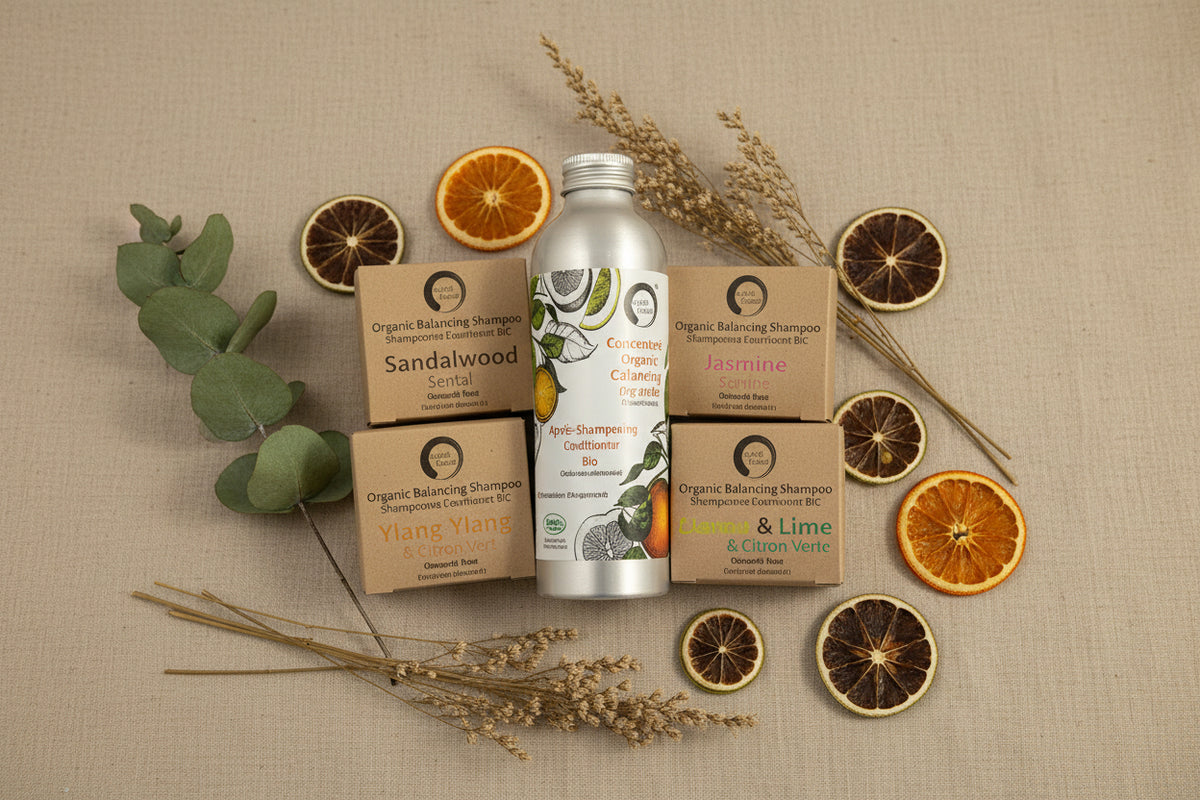 Hair Care - Duo Pack - Organic Solid Shampoo & Organic Concentrated Hair Rinse - MADE TO ORDER-0