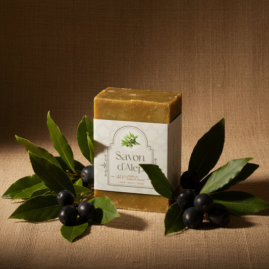 Savon d'Alep à l'huile de baies de laurier (40%) 200g-0