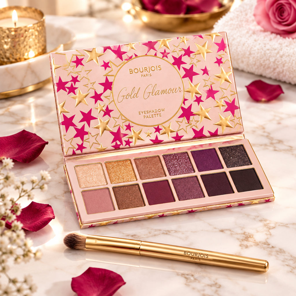 Palette de fards à paupières VOLUME GLAMOR SOIRS DE PARIS n°01 Gold Glamor